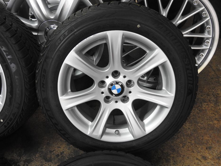 4xALUFELGI BMW 17" 5X120 ET34 8J 2015 rok z Czujnikami Super STAN