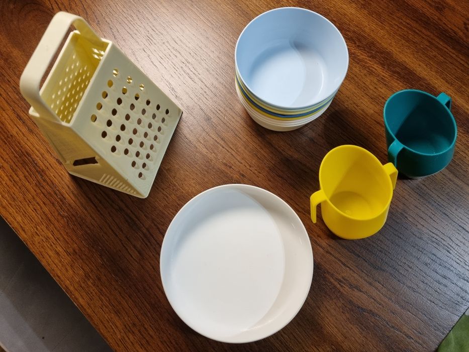 Dziecięce miski, kubeczki, talerzyk, tarka