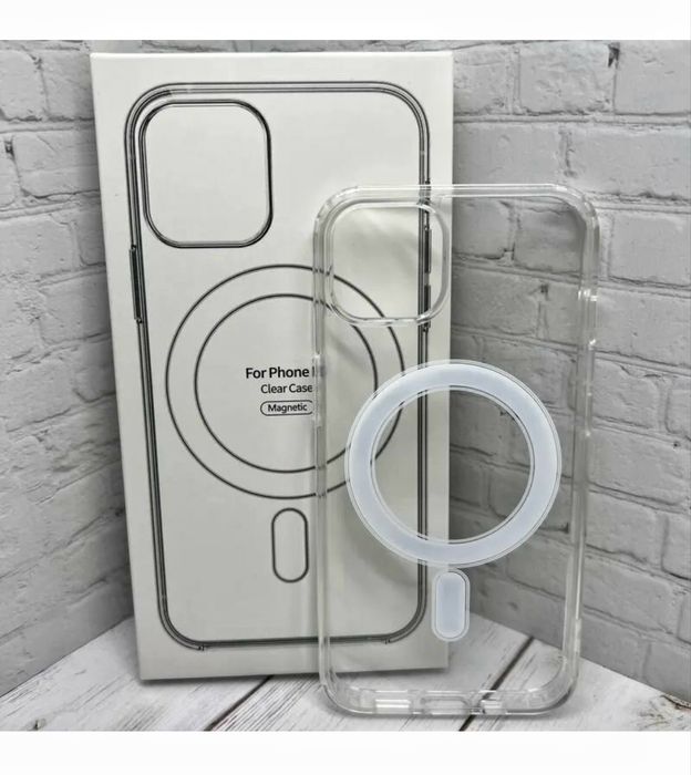 Чехол с MagSafe Чохол MagSafe iPhone матовый от X XR 13 до 17 Pro/Max