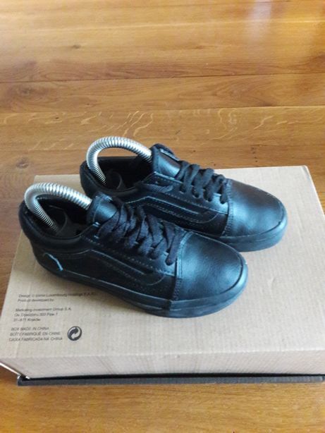 Nowe VANS old skool classic black skóra naturalna z USA r 30.5