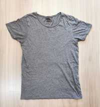 Szara koszulka T-shirt New Yorker slim fit L