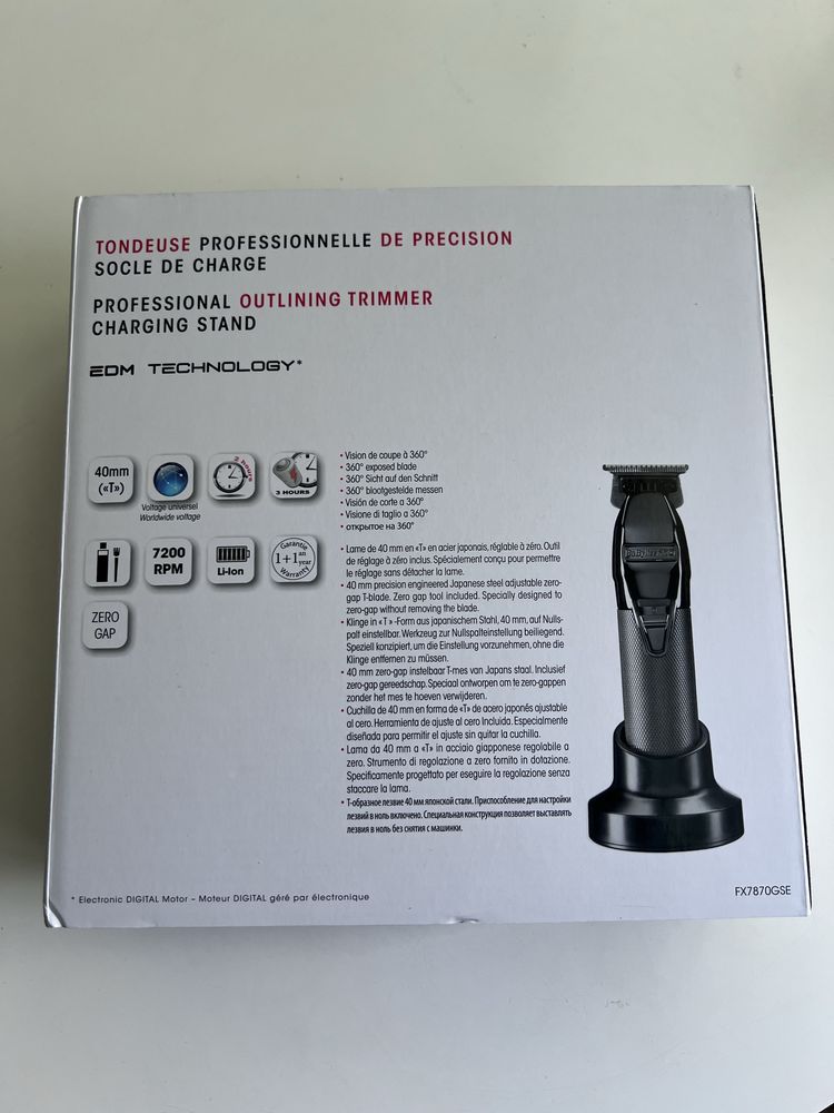 Триммер BaByliss PRO FX7870GSE Skeleton Gunsteel FX Trimmer
