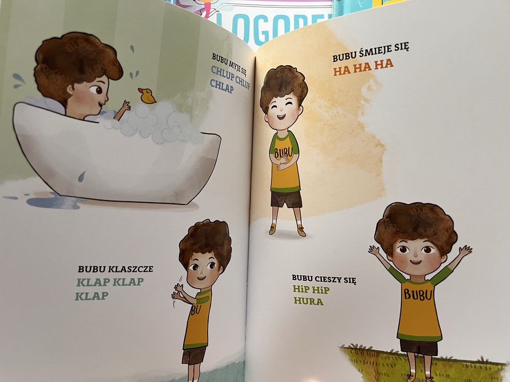 Książki bajki logopedyczne gimnastyka buzi i języka bajki misia Api