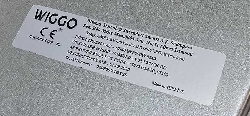 Płyta ceramiczna grzewcza do zabudowy WIGGO WH-E372GC Jak nowa