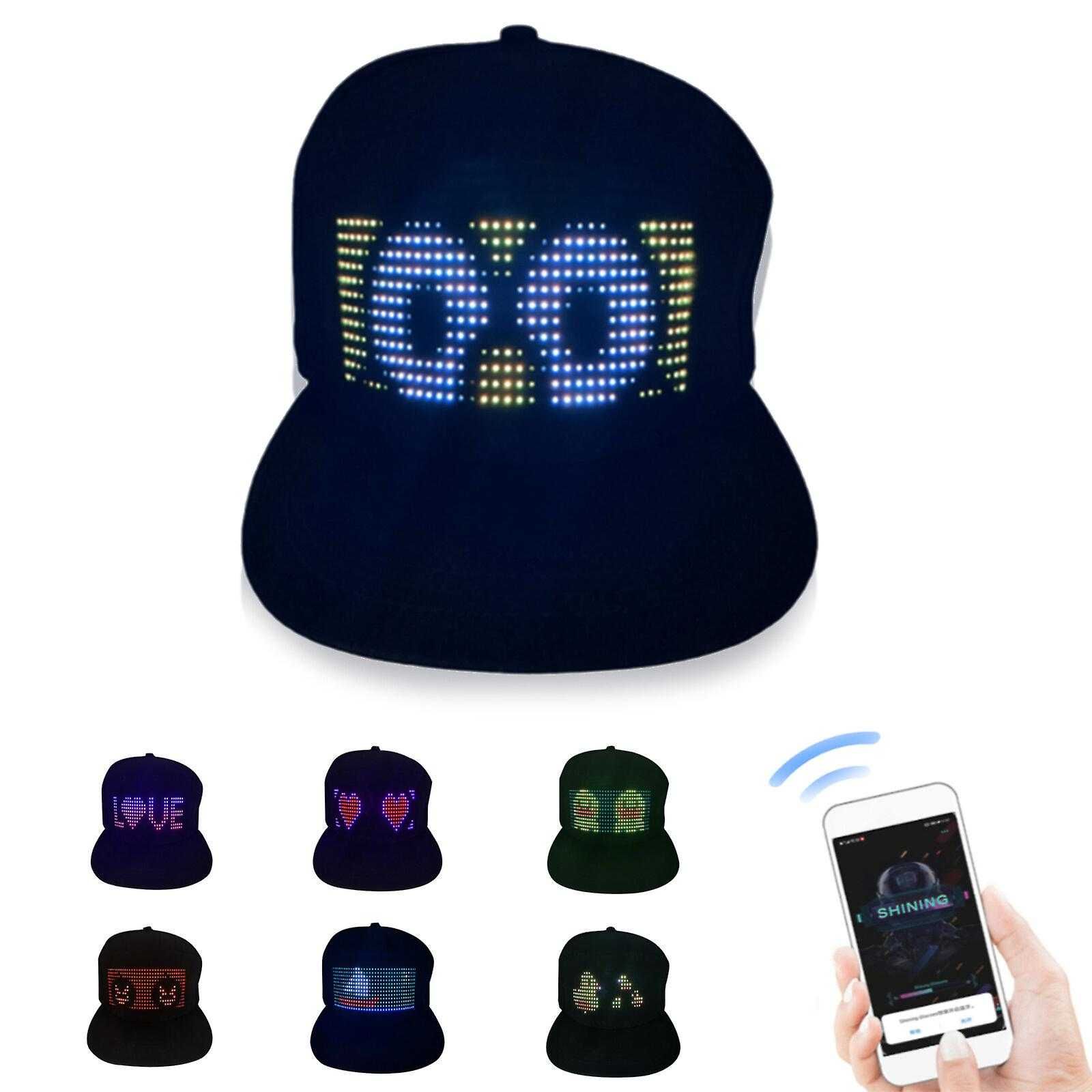 Czapka z wyświetlaczem LED - Bluetooth