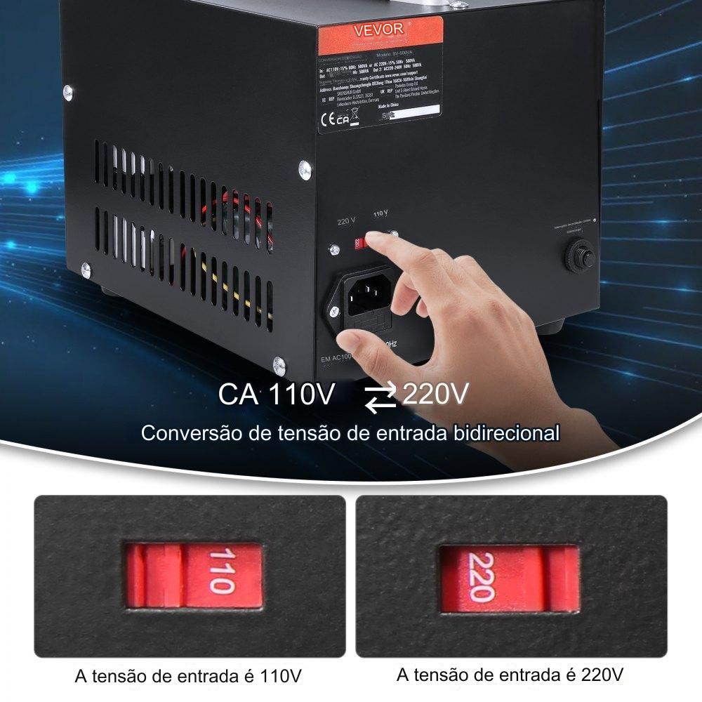 Transformador de Tensão 2000W AC 110V