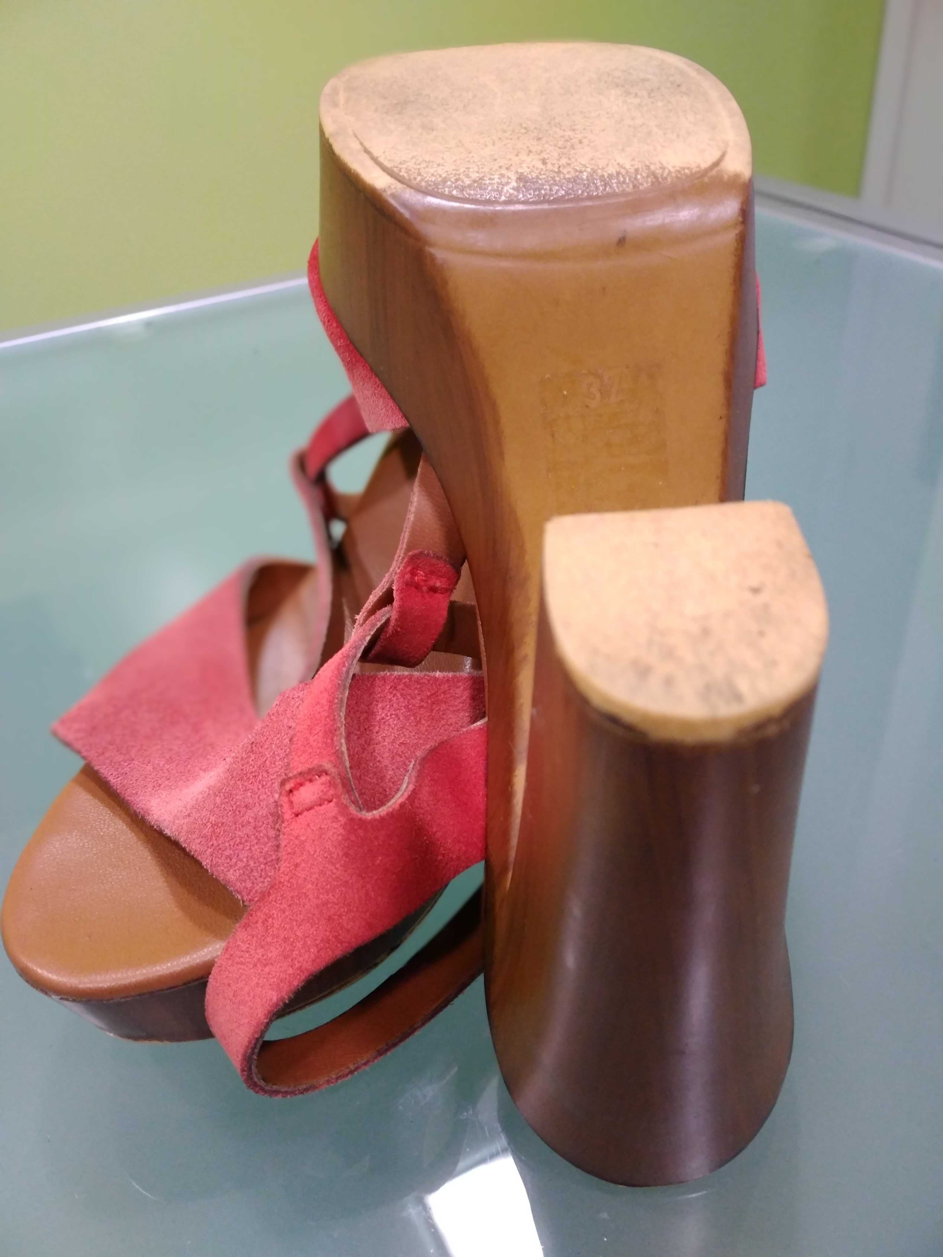 Sapatos / Sandálias em pele Gloria Ortiz vermelho coral 37