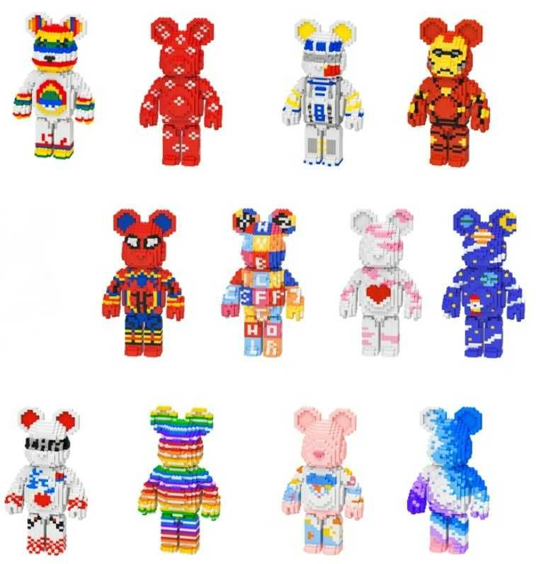 Magic Blocks Иронмен 3Д Конструктор 88-73 Bearbrick Медведь 3D Іронмен