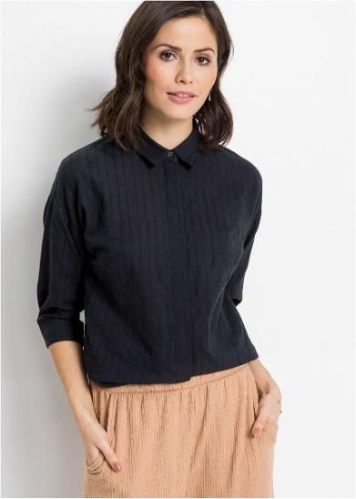 B.P.C bluzka koszulowa czarna 38.