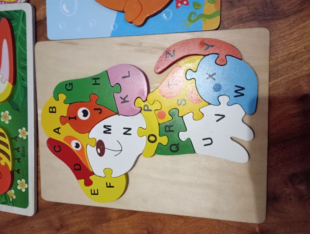 Puzzle drewniane dla najmłodszych