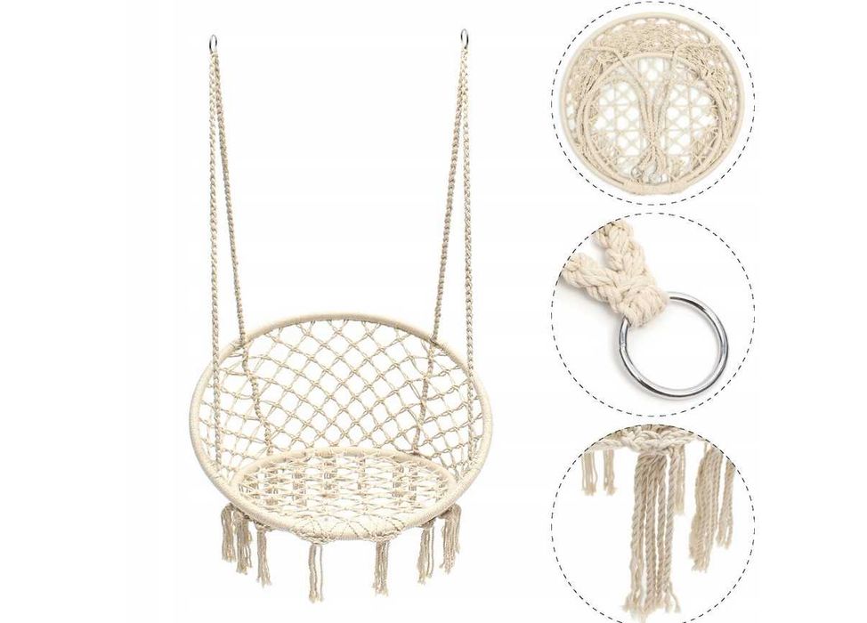 Fotel Wiszący Ogrodowy Goliat