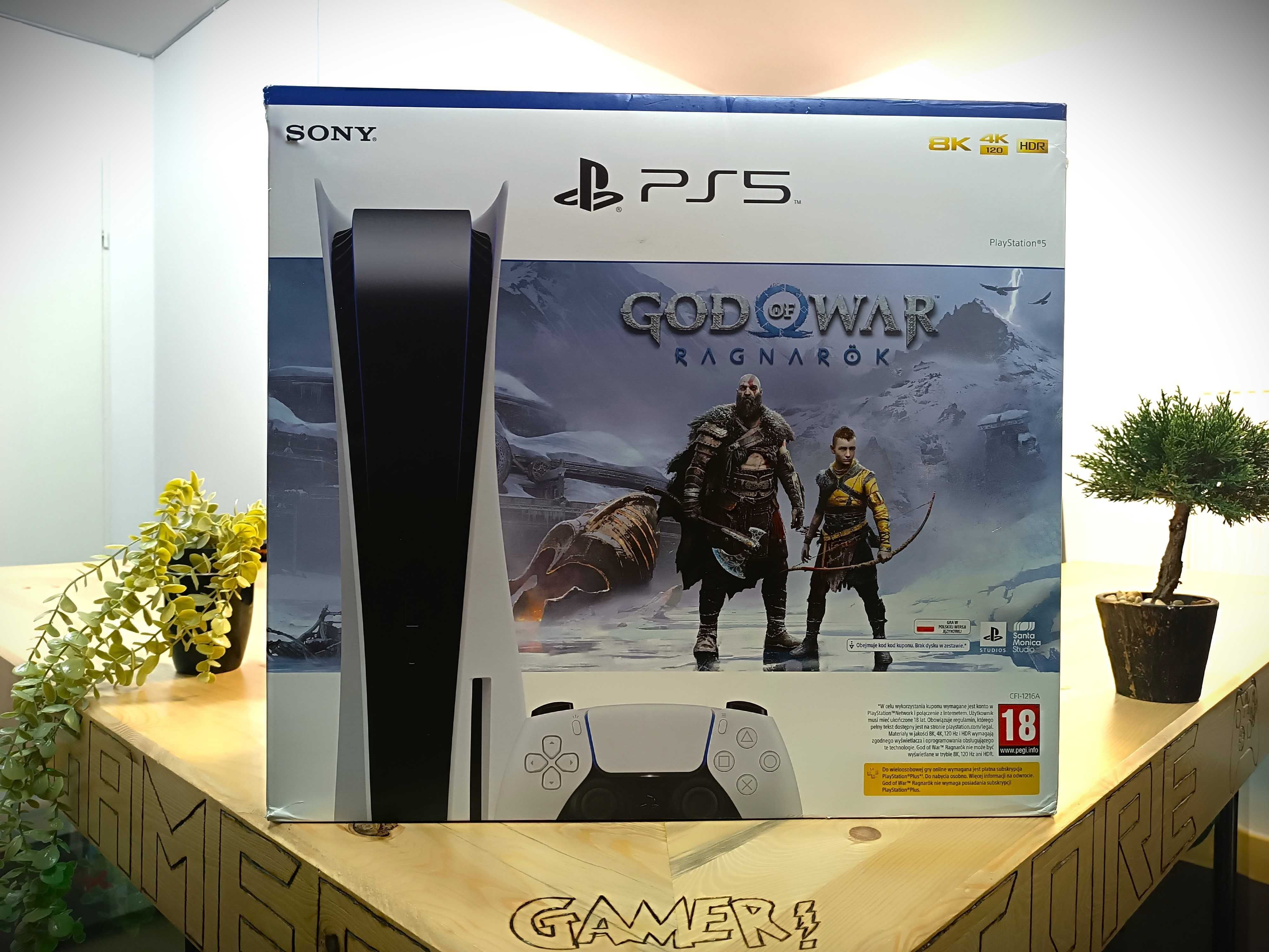 PlayStation 5 -Najtańsza- Gamers Store - GOD OF WAR EDITION Gwarancja