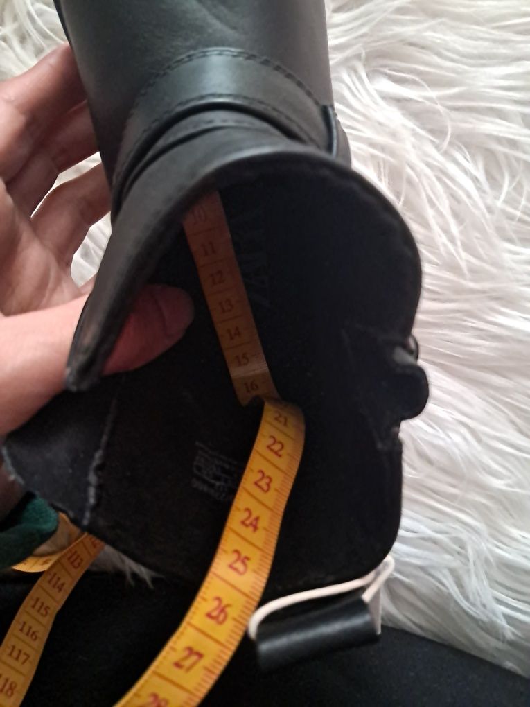 Zara nowe skórzane botki rozm. 24
