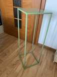 Kwietnik metalowy matowy zielony 70 cm