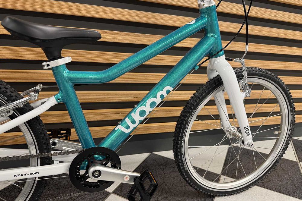 Rower dziecięcy woom 4 GO turkusowy 2025 rowery woom KRAKÓW