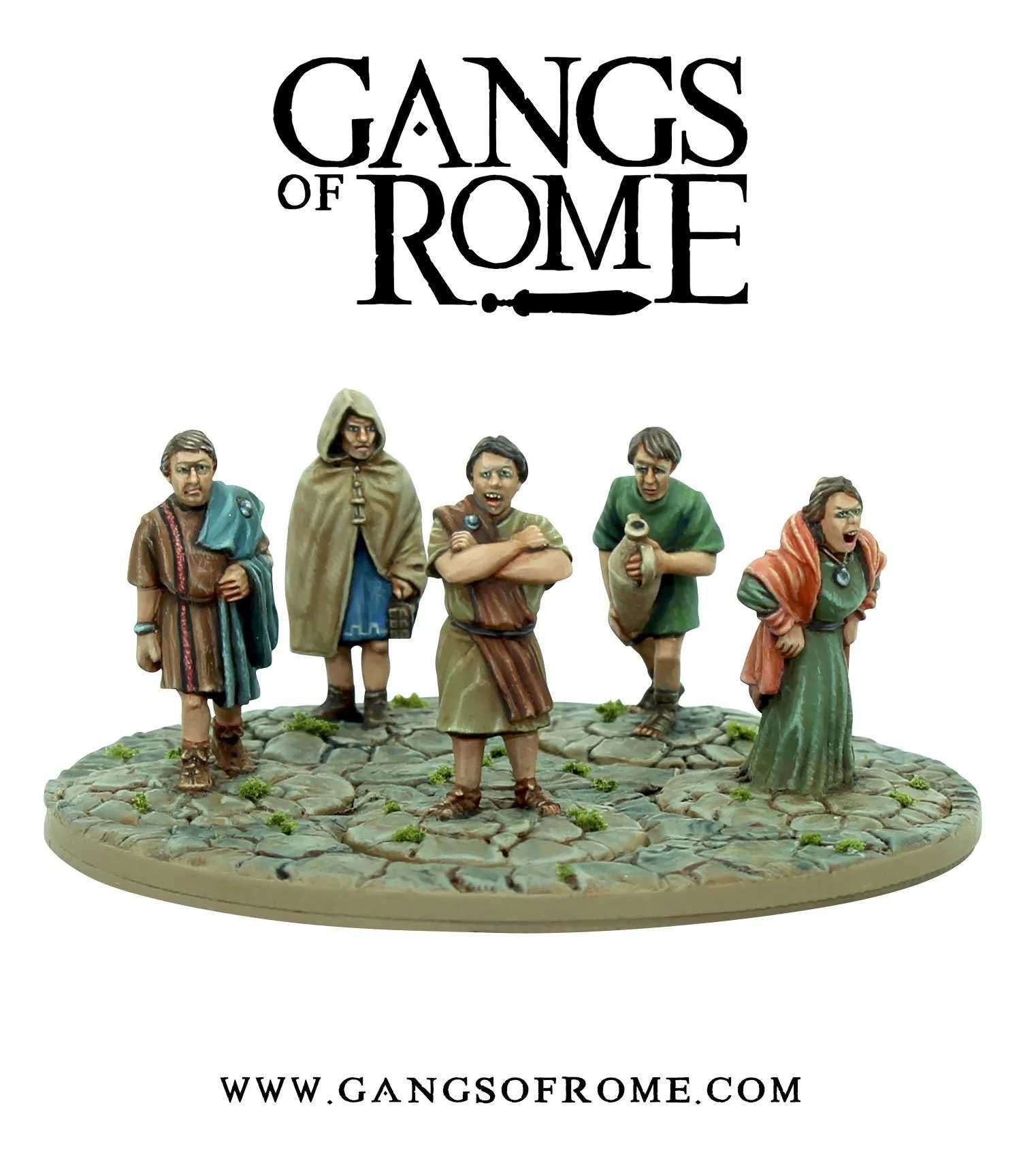 Gangs of Rome Wsciekły tłum - Angry mob 28mm 1/56 Tertius