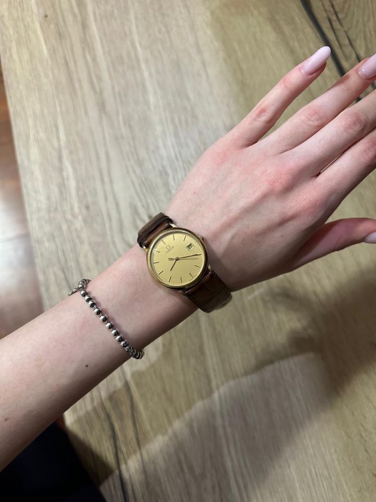 Часы Omega De Ville Quartz 1430 (1985-1995, gold-plated)