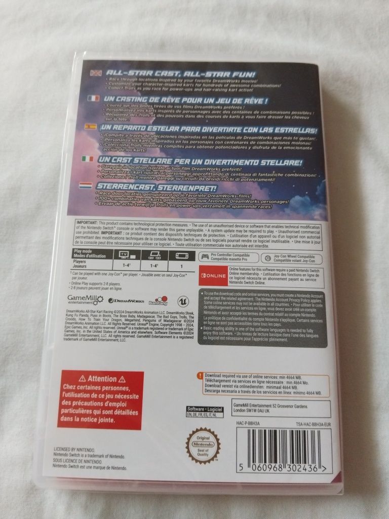 DreamWorks All Star Kart Racing Nintendo Switch Nowa