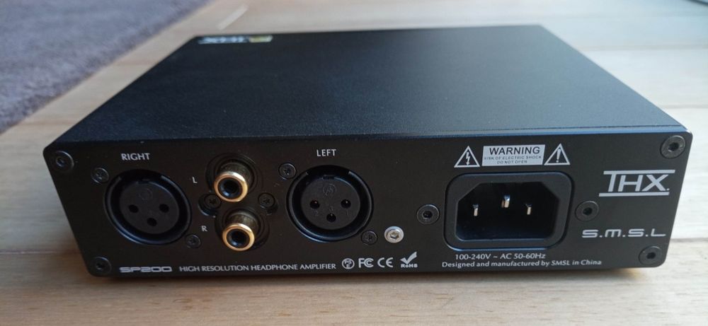 S.M.S.L. SP200 Amplificador auscultadores XLR e THX