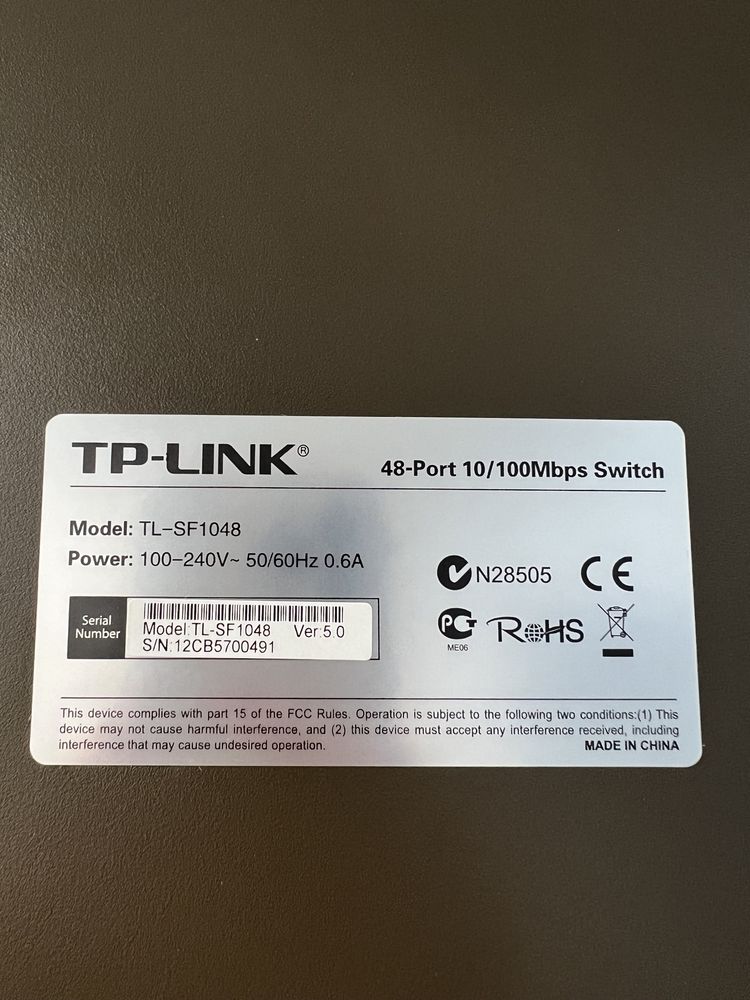 Комутатор мережевий TP-Link TL-SF1048