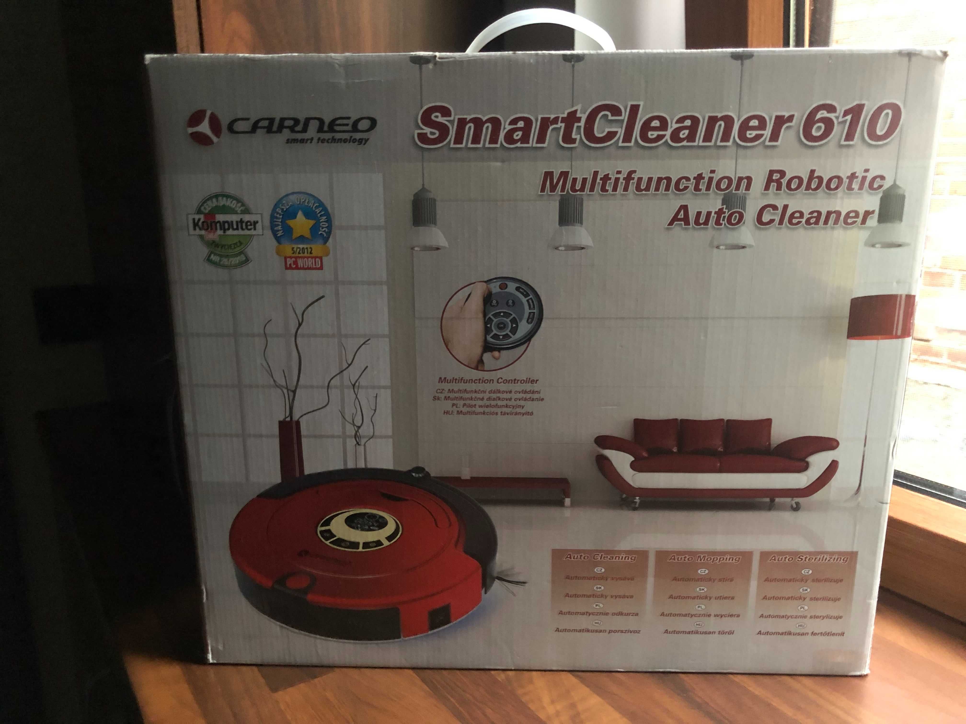 CARNEO Smart Cleaner 610 odkurzacz inteligentny komplet stan BDB