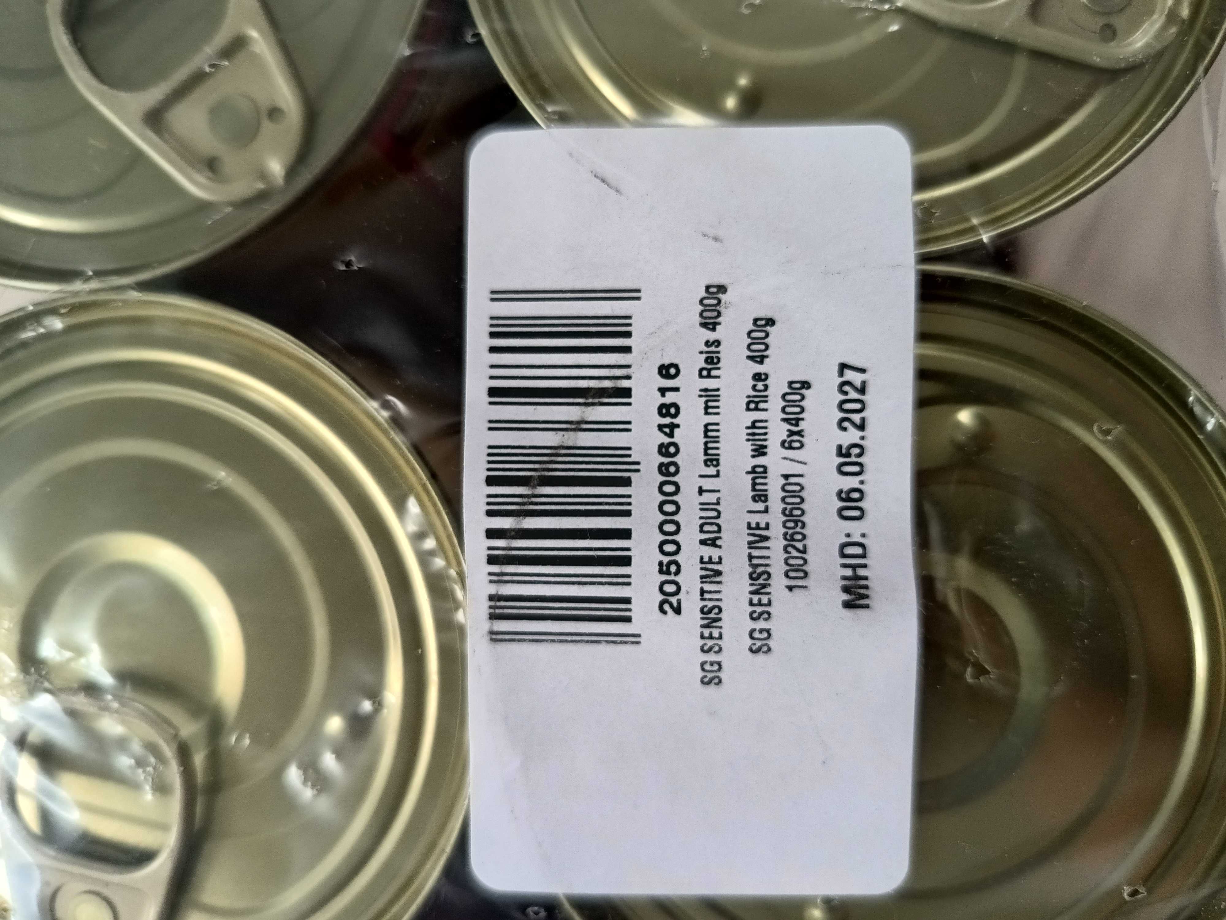 SELECT GOLD Sensitive  Wołowina z ryżem 6x400 g