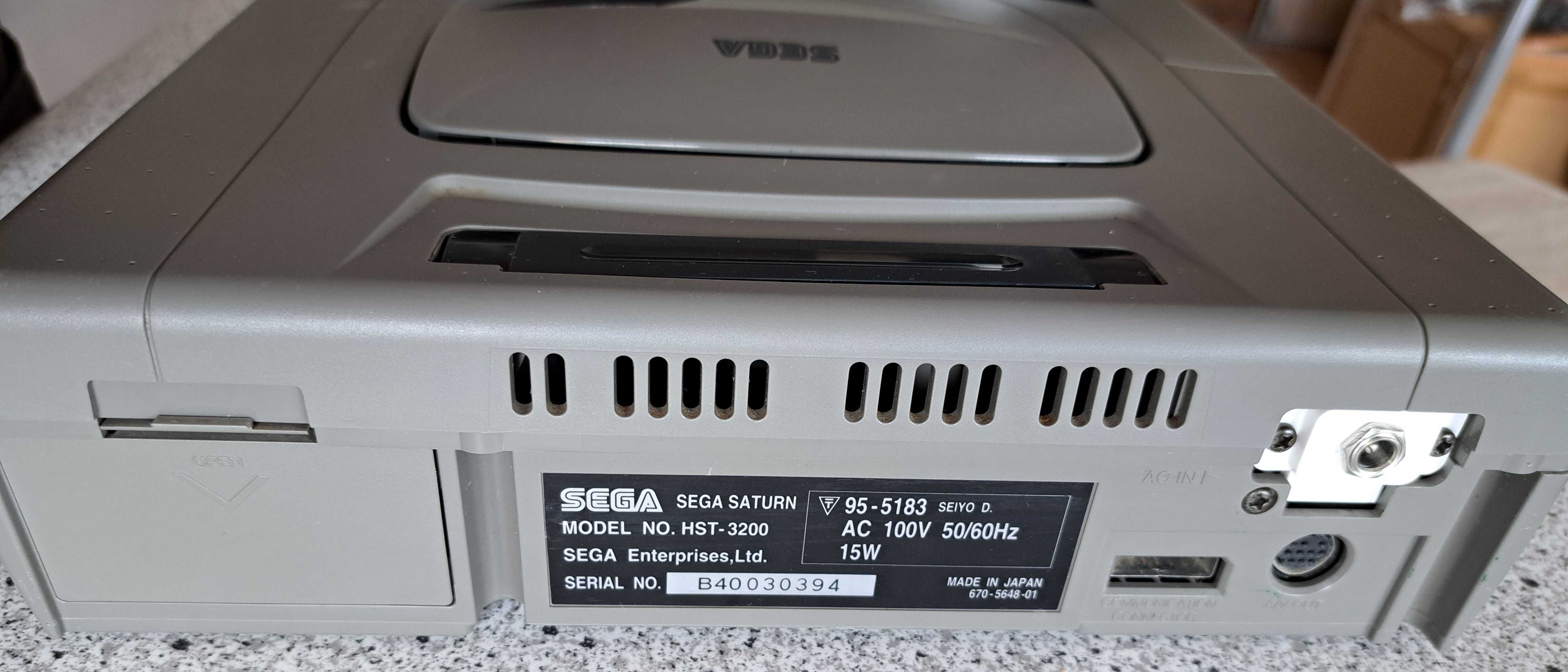 Sega Saturn, japońska, sprawna, Bitfunx PSU, zestaw gotowy do gry