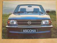Prospekt Opel Ascona 1979 rok