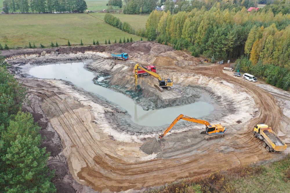 Kopanie, pogłębianie, rewitalizacja oraz odmulanie stawów