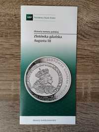 20 zł Złotówka Gdańska Augusta III Folder PL Historia Monety Polskiej