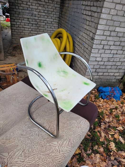 Krzesło fotel w stylu bauhaus lata 70