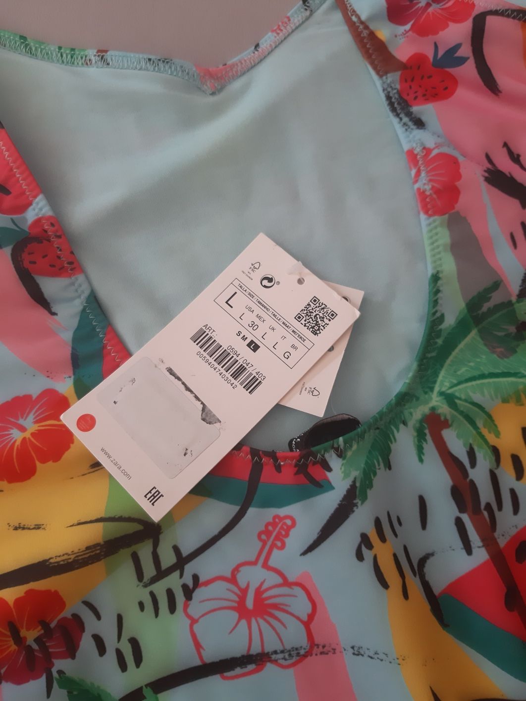 Kostium Zara L jednoczęściowy Woman owoce  calzedonia nowy metki owoce