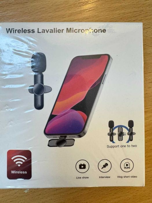Беспроводные петличные микрофоны Wireless Lavalier Microphone