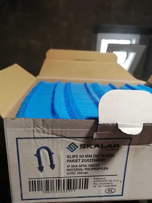 Skalar system klips do takera 250szt, pakiet zgrzewany