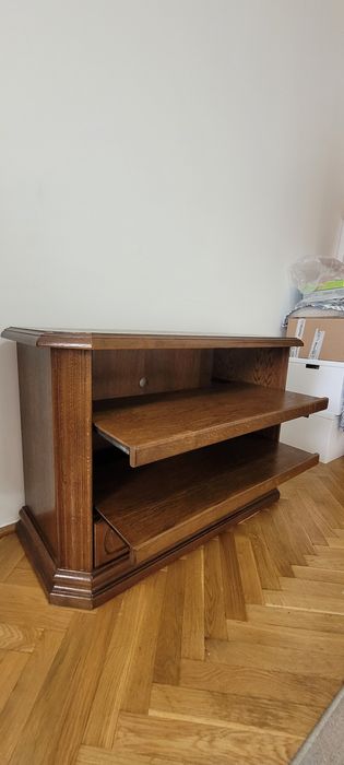 Dębowa szafka pod telewizor rtv z