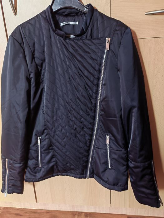 Kurtka czarna ortalion r. 34-36"DryWash"nowa.