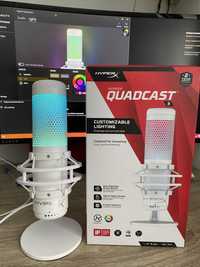 [НОВИЙ] Мікрофон HyperX QuadCast S White