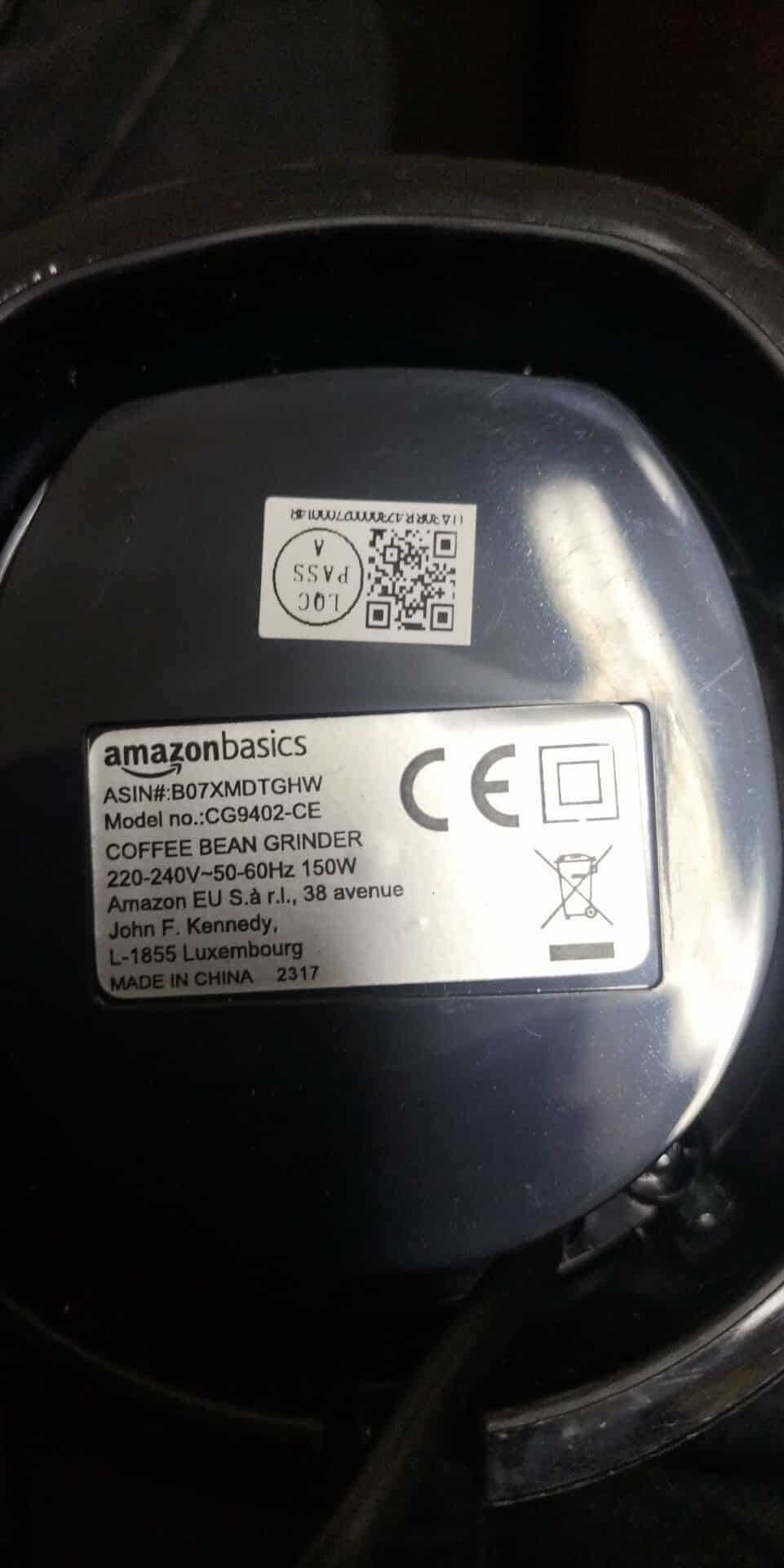 Amazon Basics - Elektryczny młynek do kawy