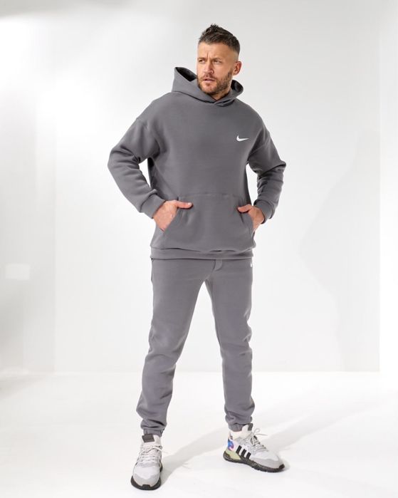 Чоловічий зимовий костюм NIKE 48-54 чорний худі і штани кофта джогери