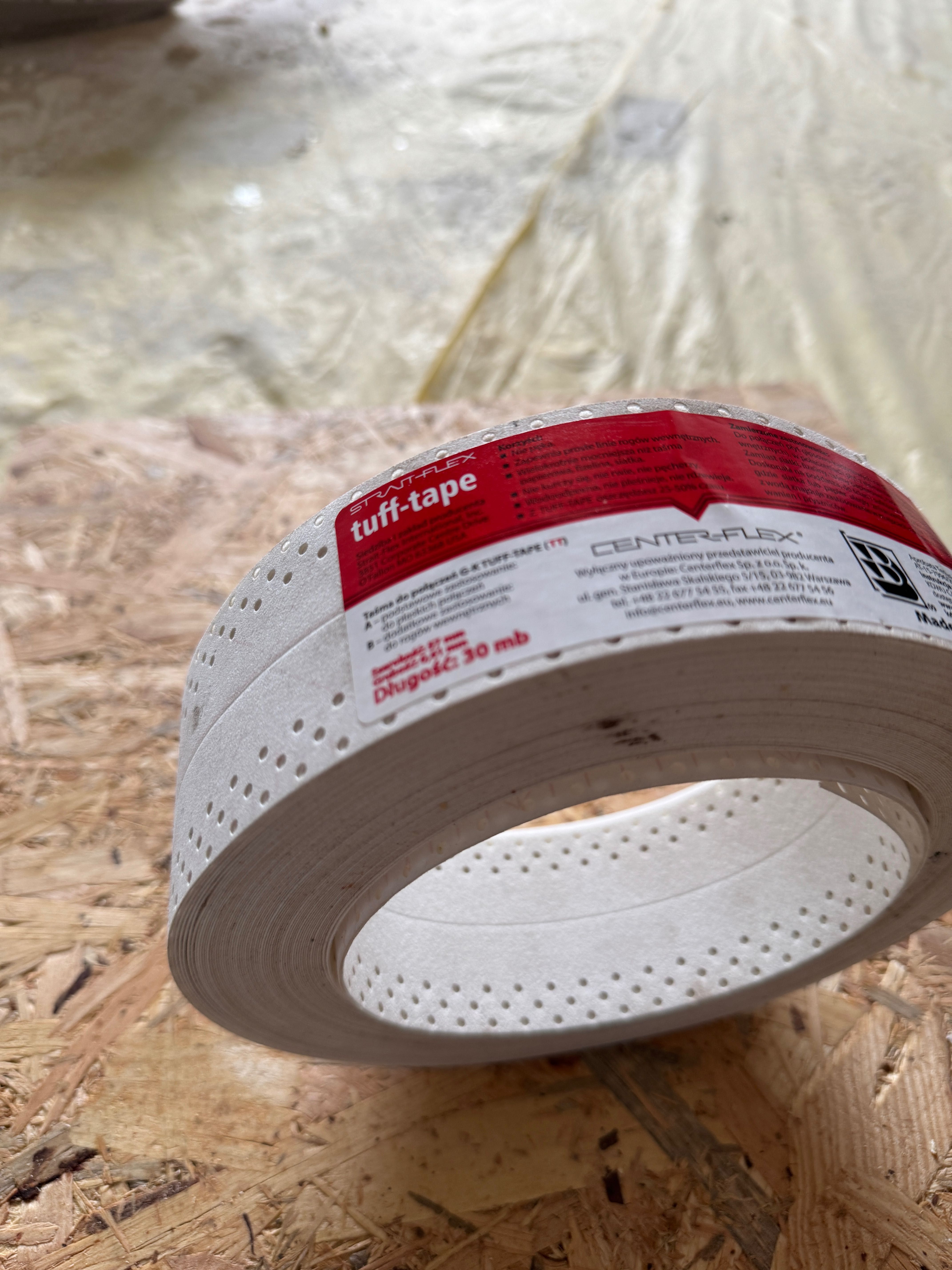 Taśma do płyt Tuff-Tape ściany wewnętrzne 30mb 4sz