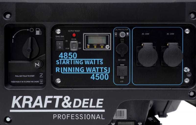 KRAFT&DELE Agregat Prądotwórczy Generator Inwertorow 4,85kw 230v KD688
