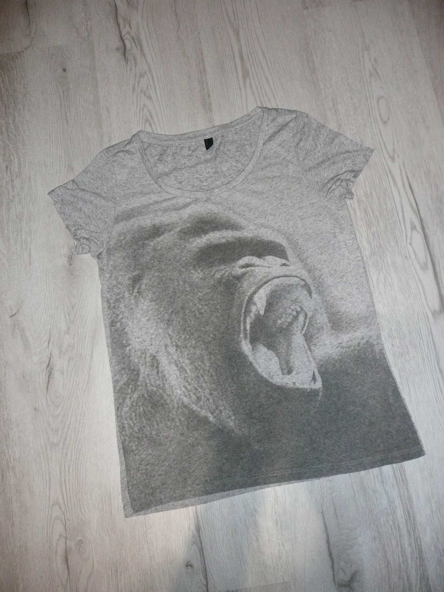 t-shirt koszulka goryl małpa animal print nadruk