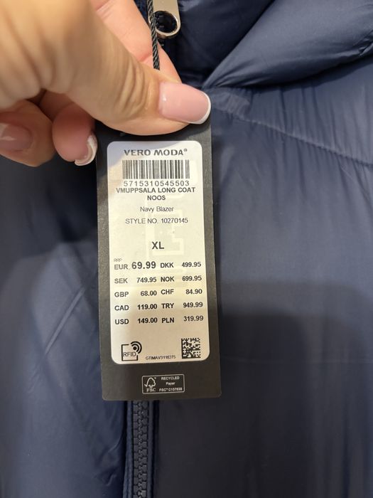 Жіноче пальто xl, s(зима) Vero moda