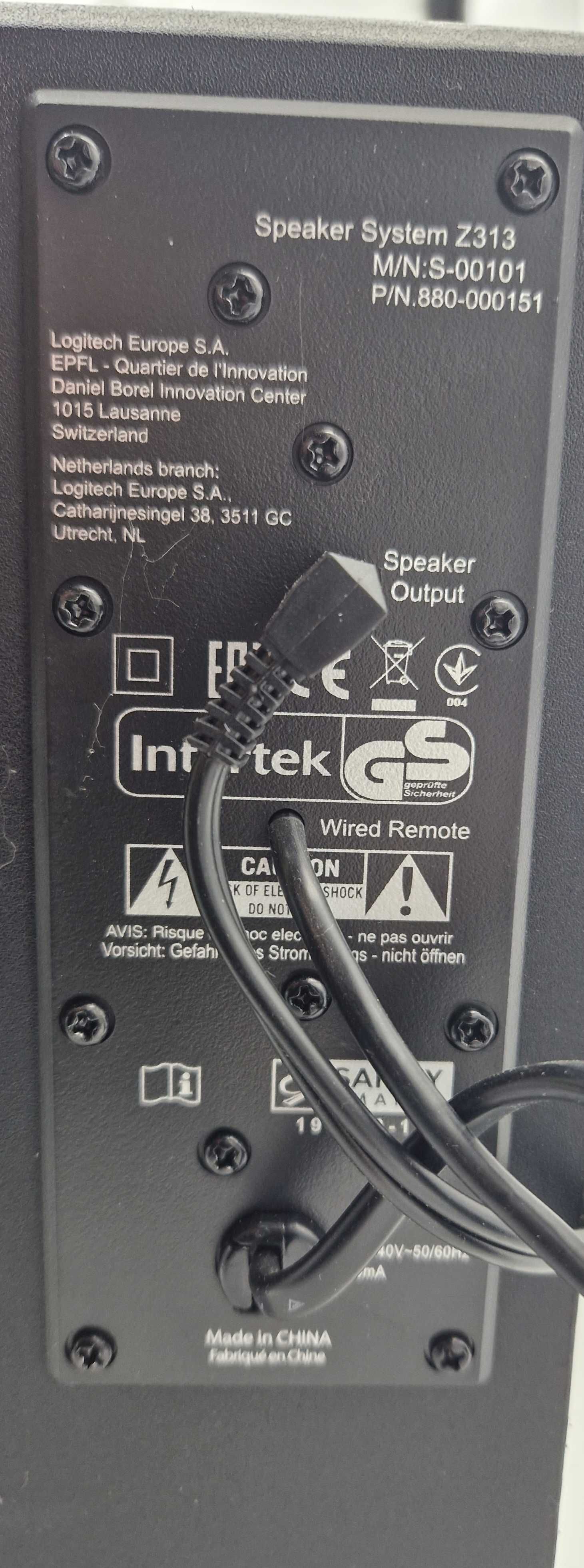 Głośniki Subwoofer Logitech Z313. 50W Pudełko GWARANCJA / Fajne OKAZJE
