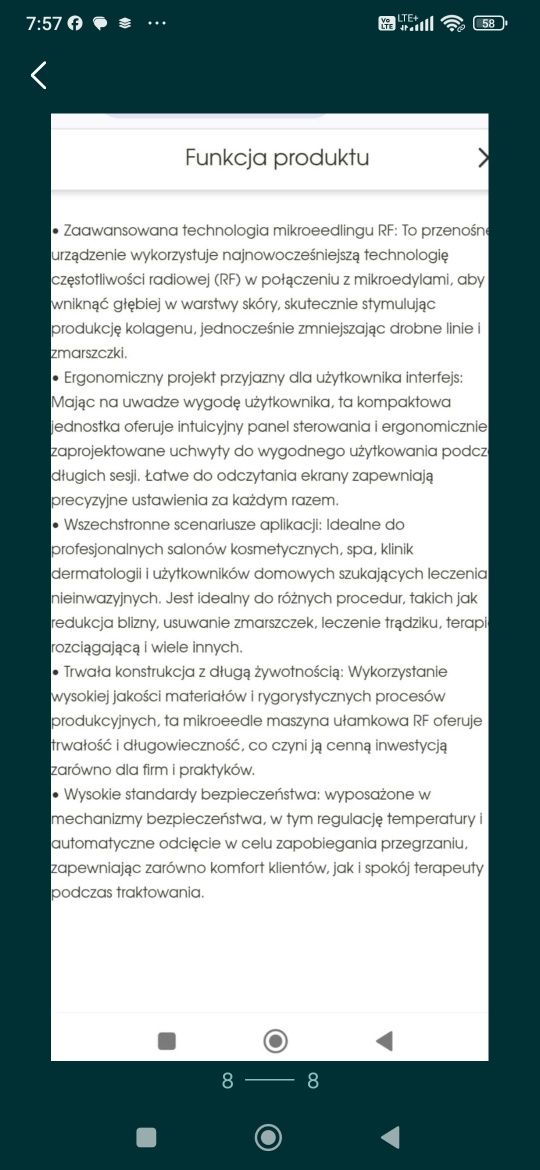 Urządzenie do kosmetologi MIKROEEDLINGU RF NOWE
