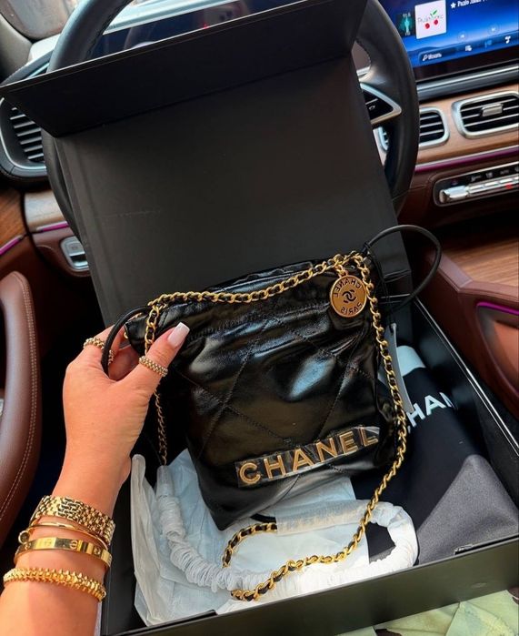 Шкіряна люксова сумка Chanel  розмір 22*20 см, ціна 3200 грн, Шанель