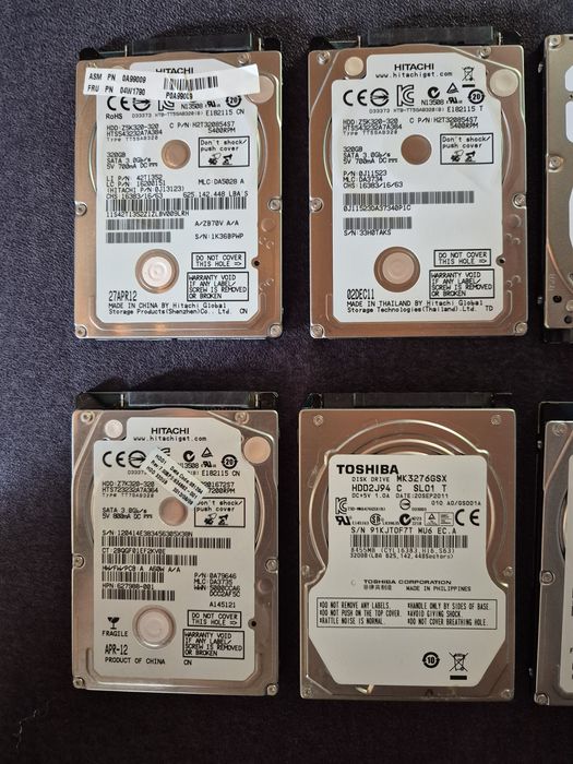 9 x dysk twardy 2.5 cala 320 GB do laptopa ps3 ps4