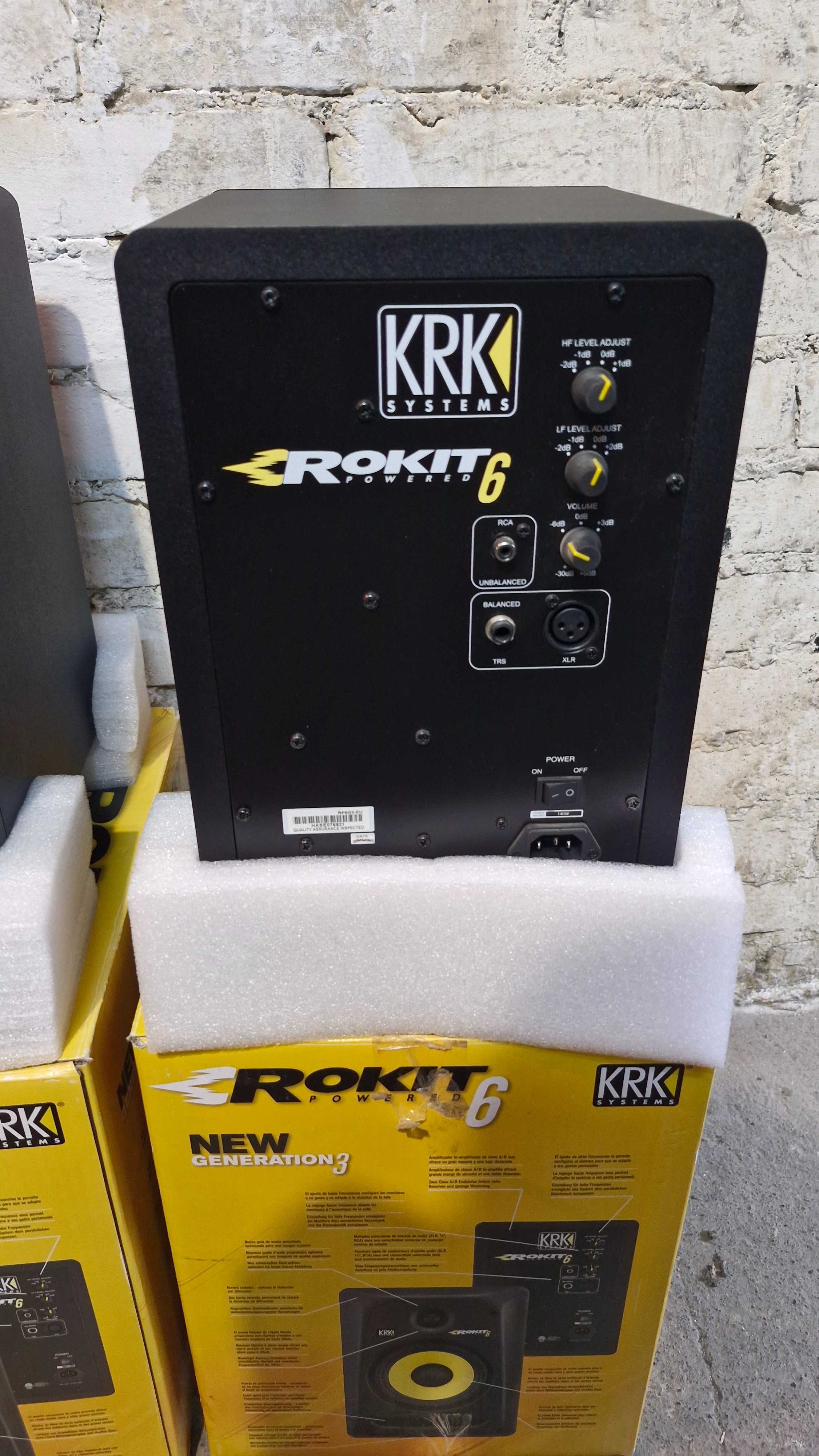 Monitory studyjne KRK Rokit 6 gen3