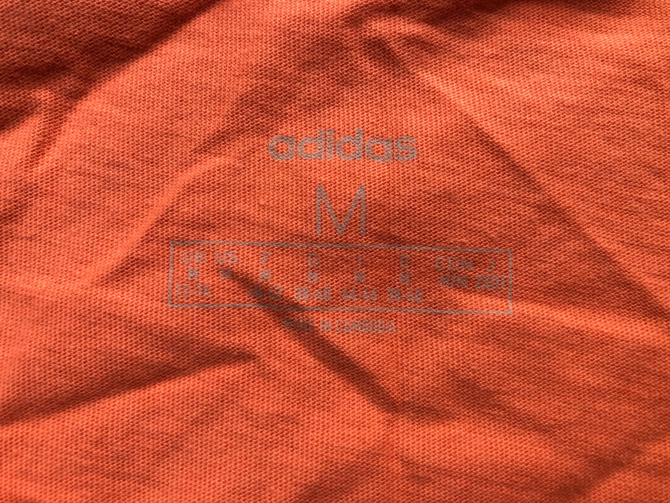 Adidas  koszulka rozmiar M  pomarańczowa stan BDB