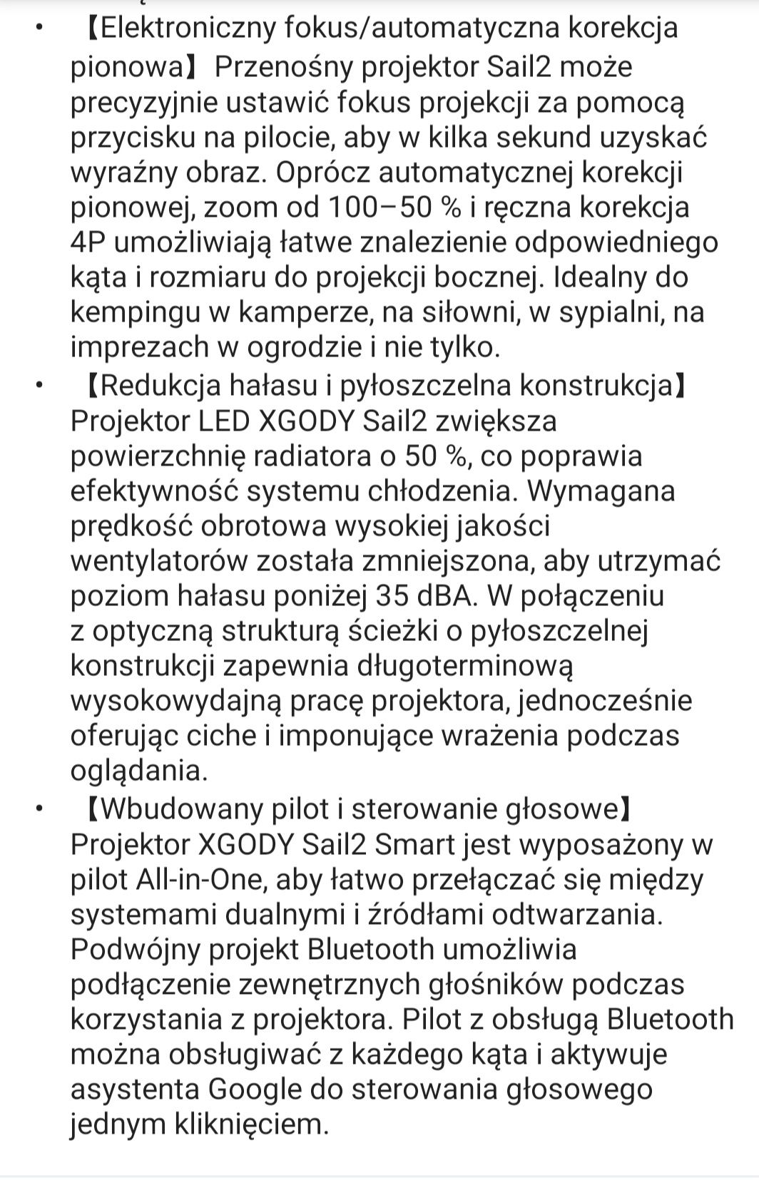 Projektor multimedialny